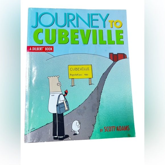 Journey to Cubeville by Scott Adams - Blue Cover - Picture 1 of 2